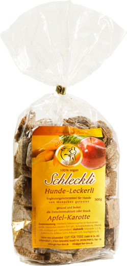 Schleckli Hunde Leckerli Apfel-Karotte